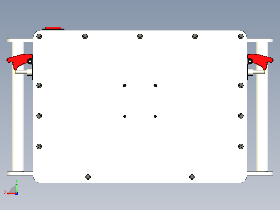 CNC控制面板后视图