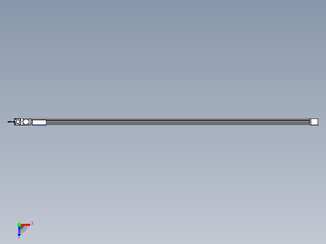 威洛博LB.GB同步带传动--欧规系列GB8-L96-S3500-BL-P75俯视图