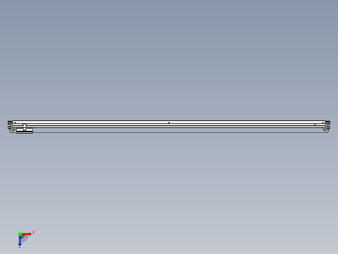 威洛博VL系列直线电机模组-VL14S1-S1950俯视图