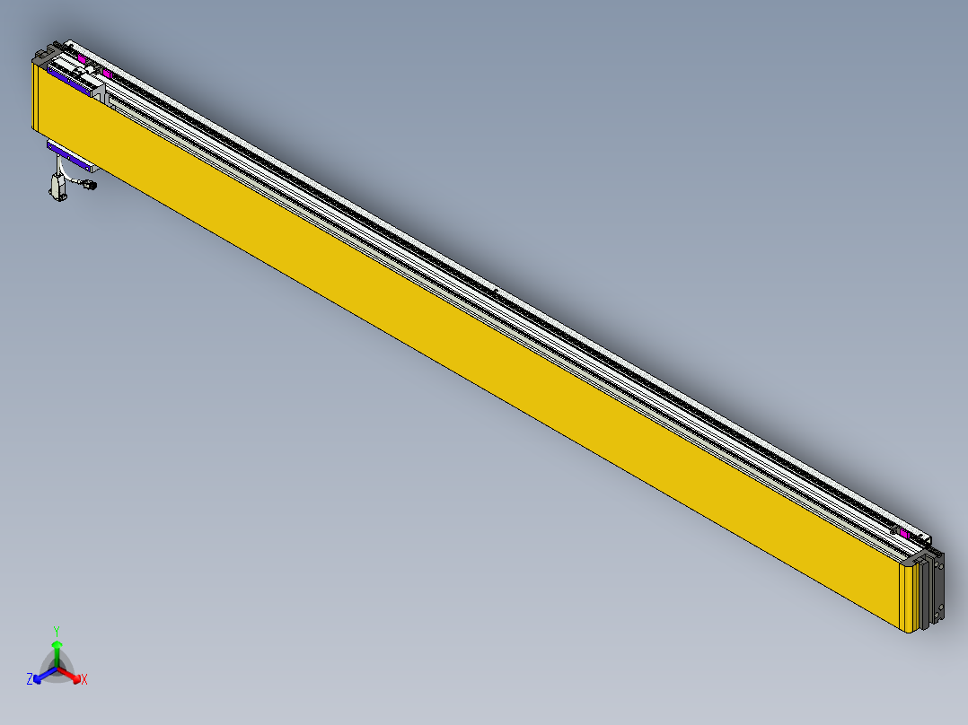 威洛博VL系列直线电机模组-VL14S1-S1950正等轴测图