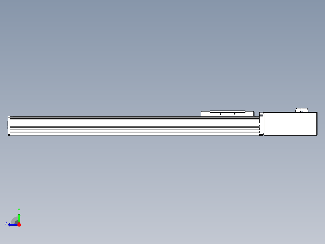 同步带全封闭直线模组TPA-HCB-110D-90-L500-ML-C-P40-N3右视图