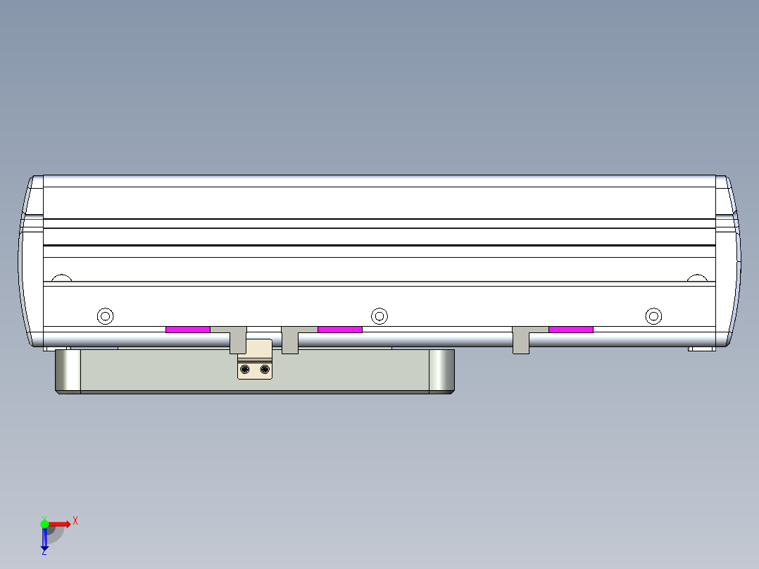 威洛博LC系列3d模型模组LC14S1Y-S100俯视图