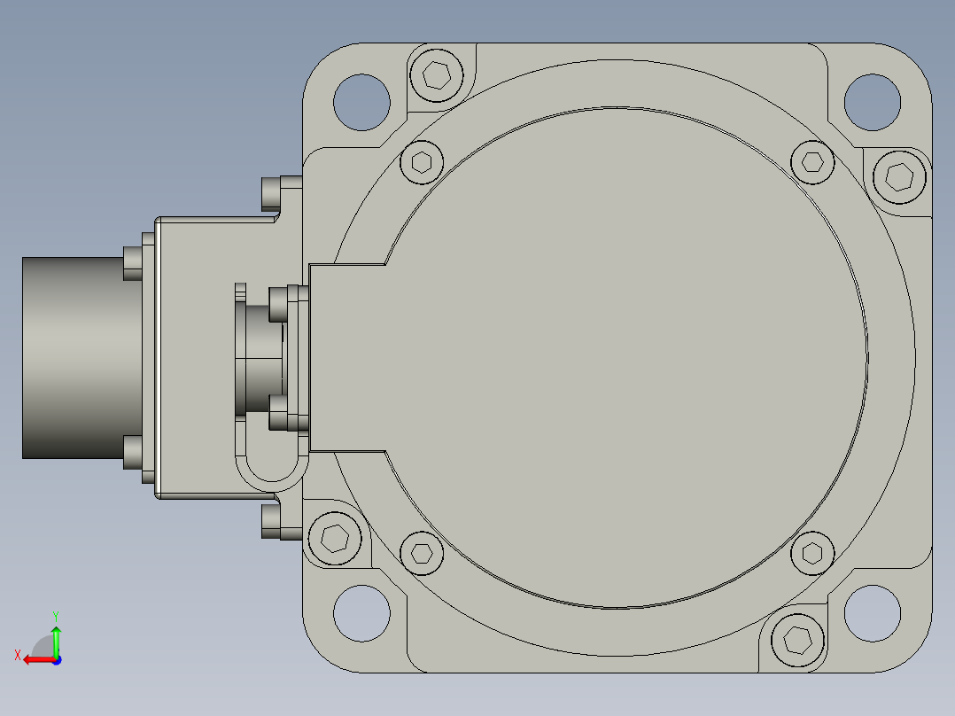 电机MS6S-100TL30B2-21P0.STEP后视图
