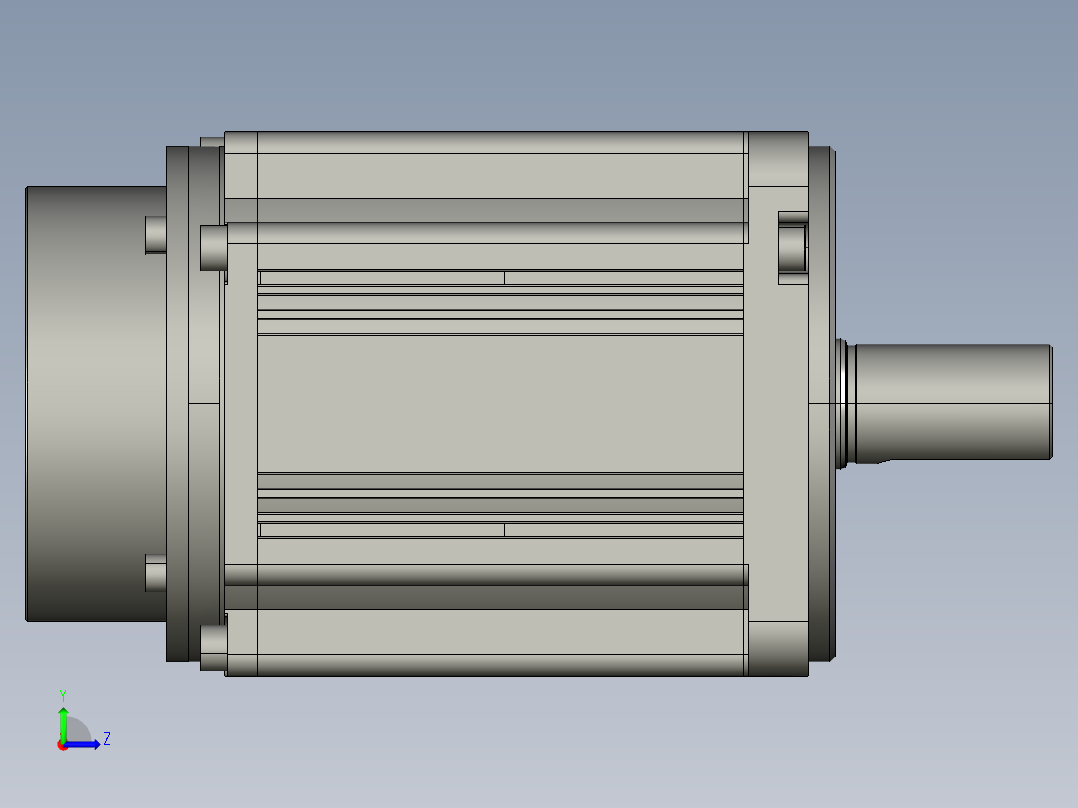电机MS6S-100TL30B2-21P0.STEP左视图