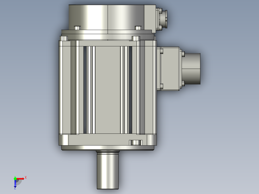 电机MS6S-100TL30B2-21P0.STEP俯视图