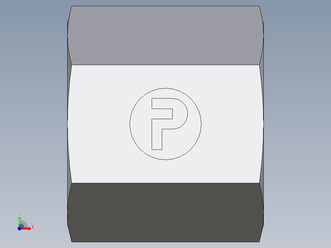 卡套式工业通用硬管接头EO_Nut_EO_24__Cone_end_M06LLCFX前视图