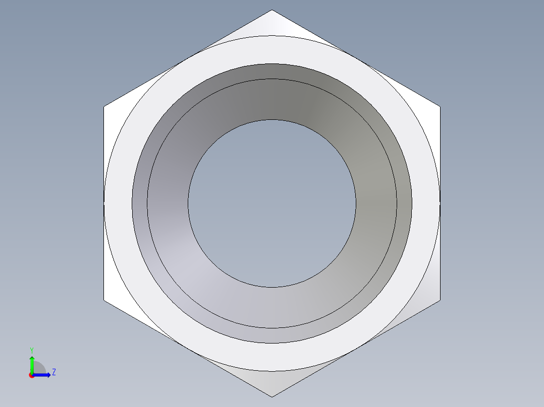 卡套式工业通用硬管接头EO_Nut_EO_24__Cone_end_M06LLCFX左视图