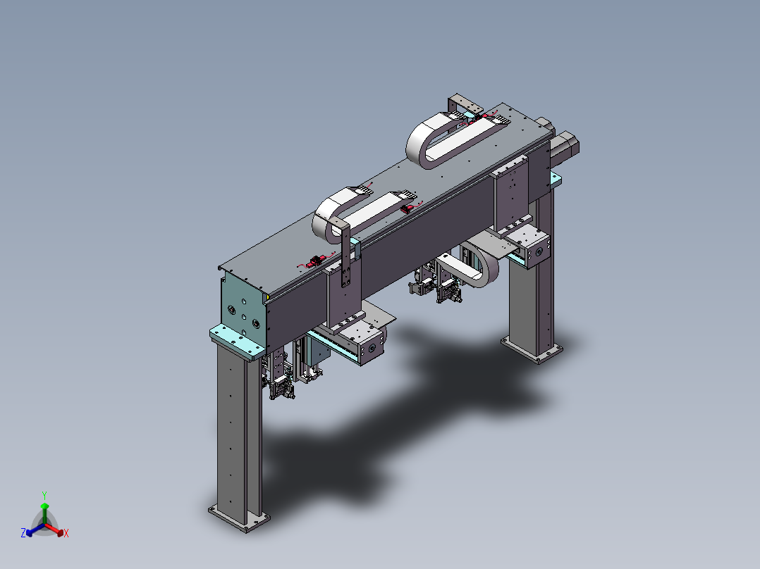 上料撕膜模组正等轴测图