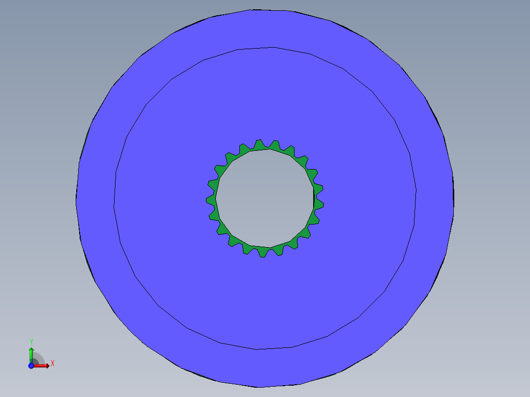 内花键梅花联轴器三维SW模型770793==50前视图