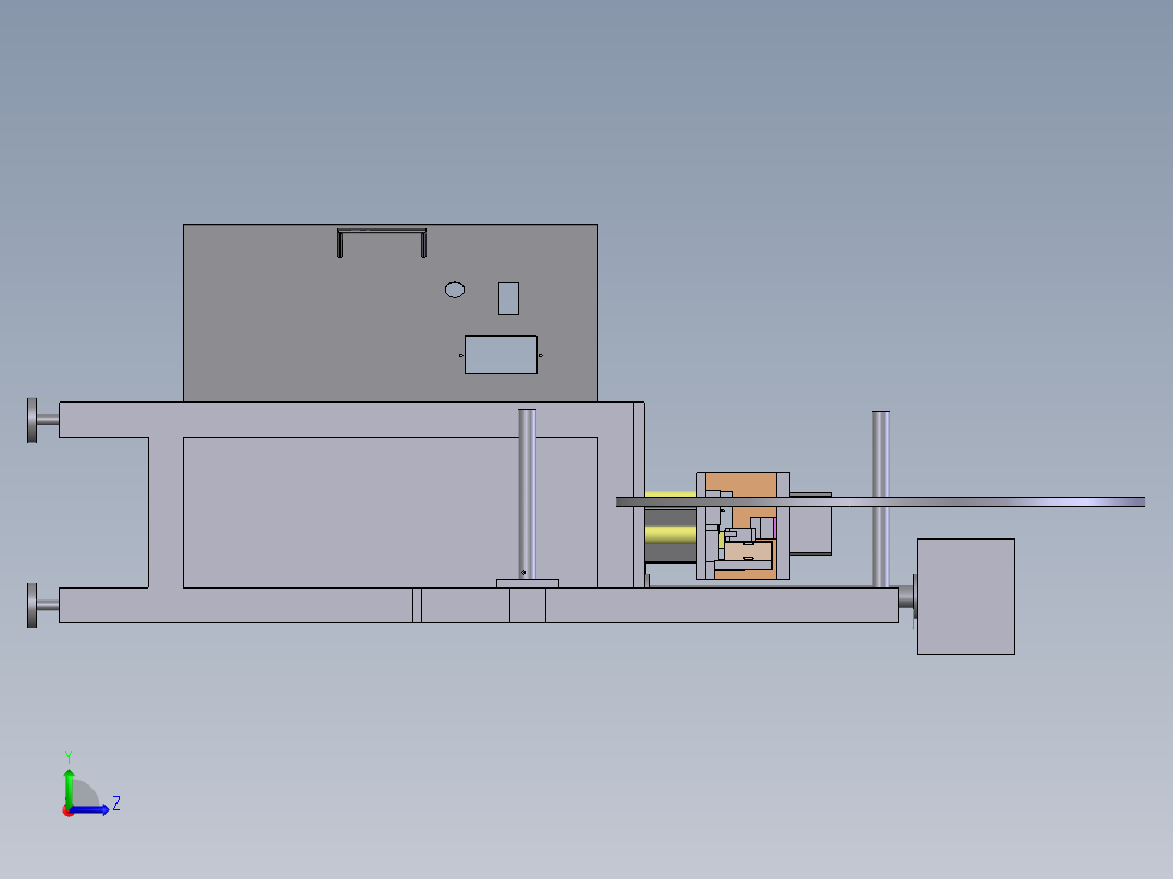 万能切端机左视图