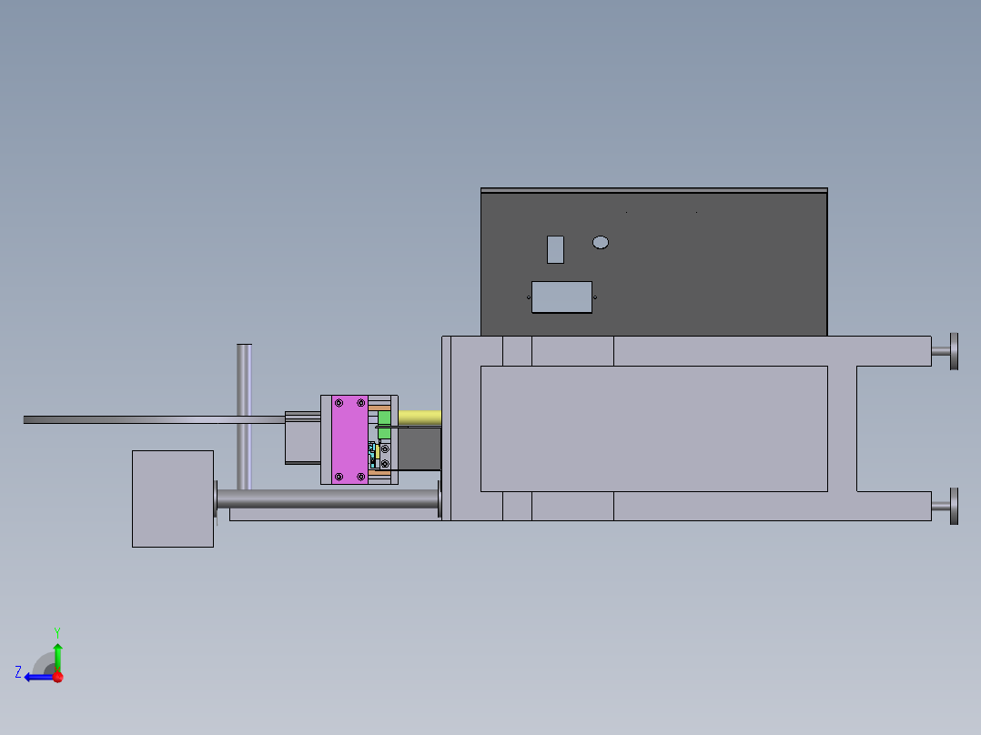 万能切端机右视图