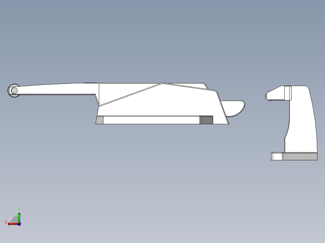 1178联动门锁[TSY1-0711-2G]后视图
