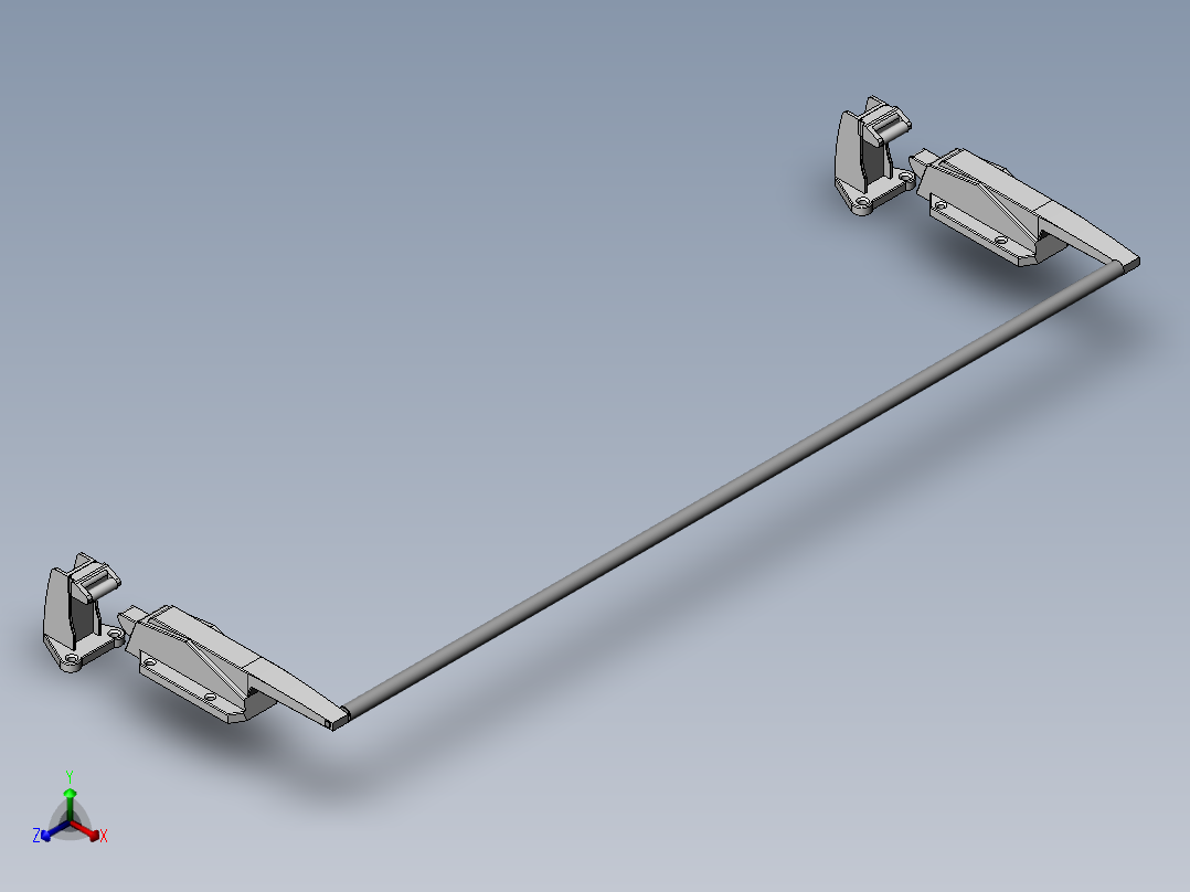 1178联动门锁[TSY1-0711-2G]正等轴测图