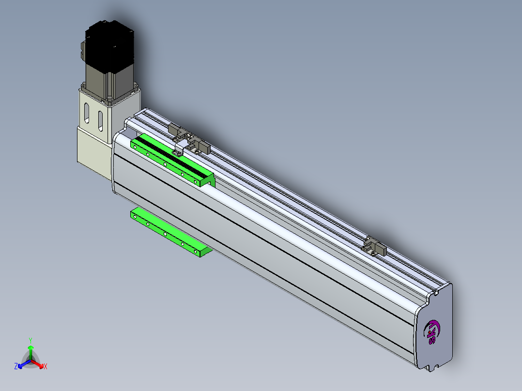 同步带滑台-半封闭B13-L90-S350-R-P40-D3
