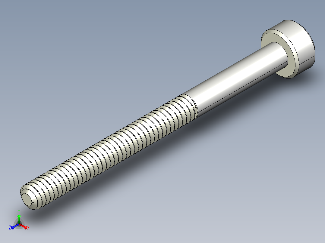 M2 x 0.4mm Thread 25mm LONG SOCKET HEAD CAP SCREW.IGS