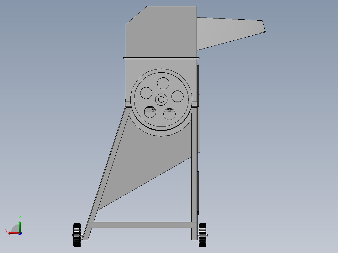 银杏分离机后视图