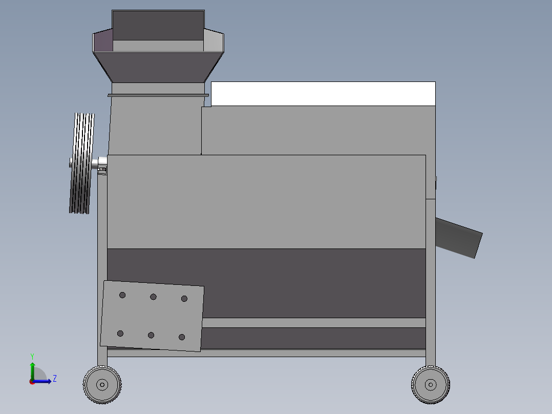 银杏分离机左视图