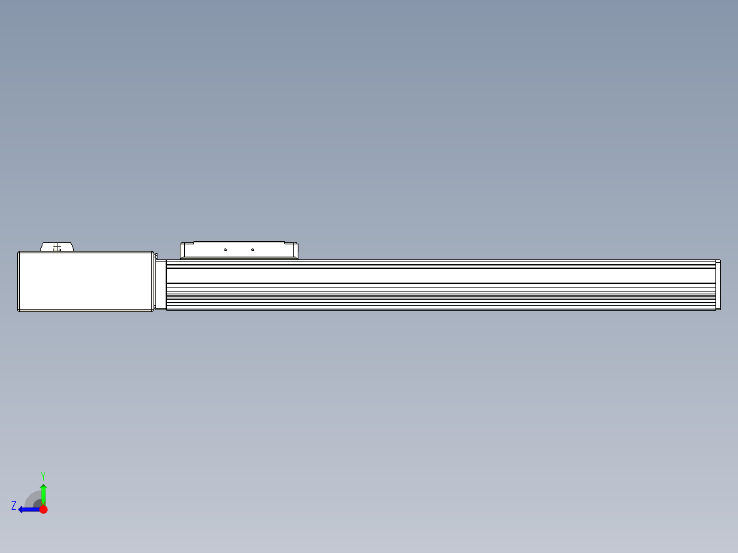 同步带全封闭直线模组TPA-HCB-105D-90-L400-MR-C-P20-N3右视图