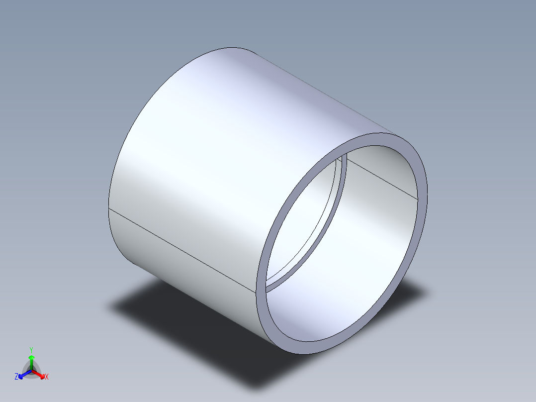 CPVC管件10-Sch80_Coupling_SxS_9829-080 _8in正等轴测图