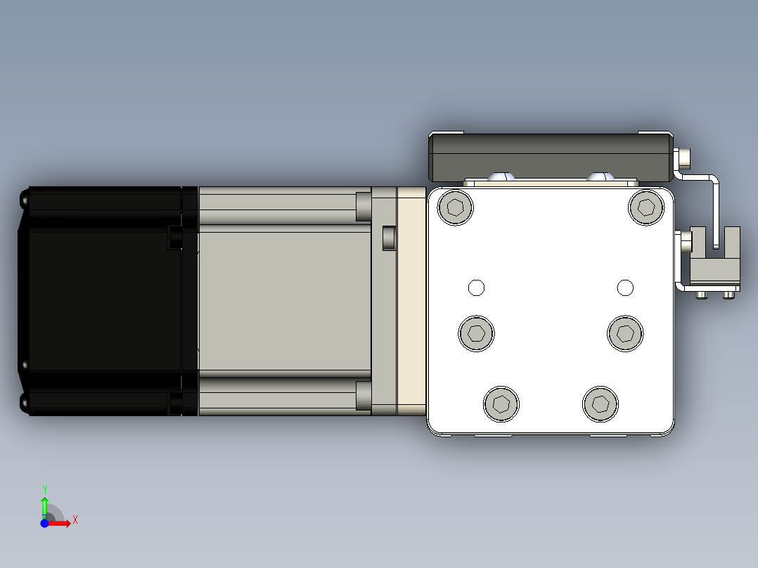 同步带滑台-欧规BC6-L120-S550-L-P40-D3前视图