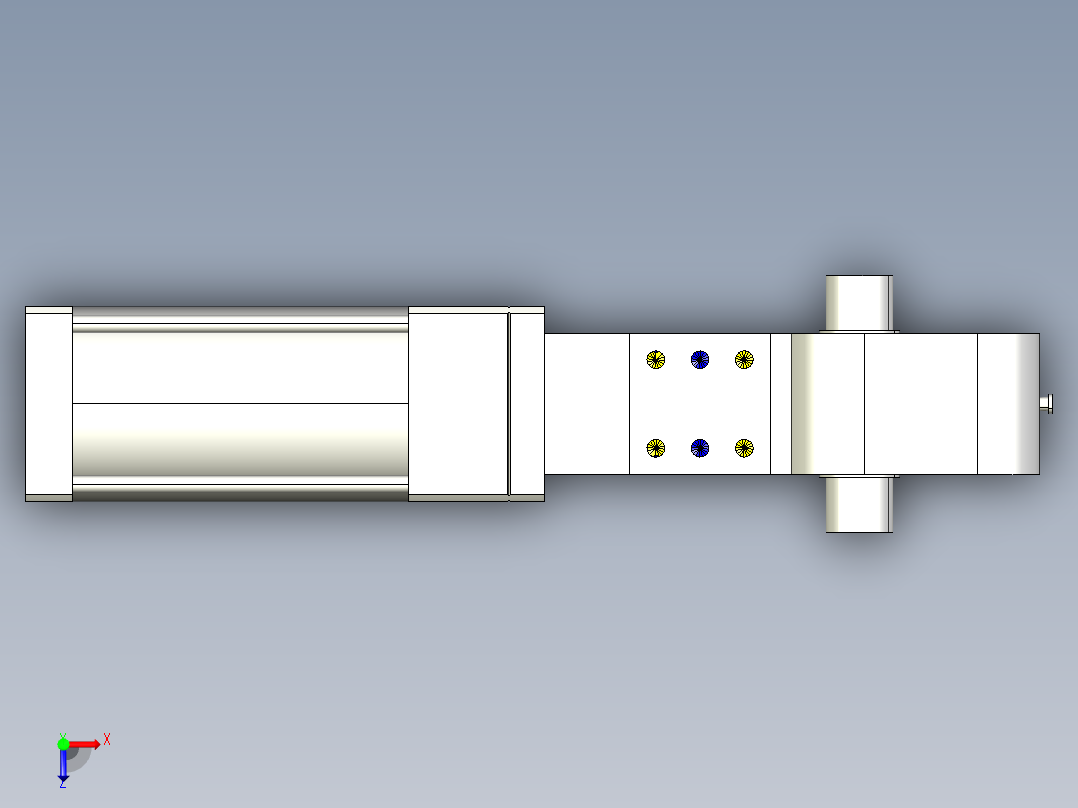 德克斯TUNKERS气缸数模KS_100_2_A00_T12_105GRAD俯视图