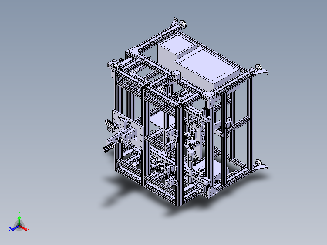 BR205汽车天窗生产线OP70正等轴测图