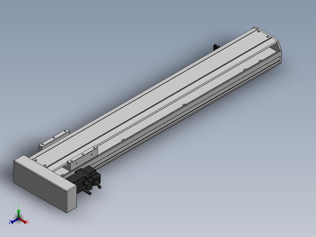 精密模组MY100-T10-550L-BL-P10B-C4-C正等轴测图