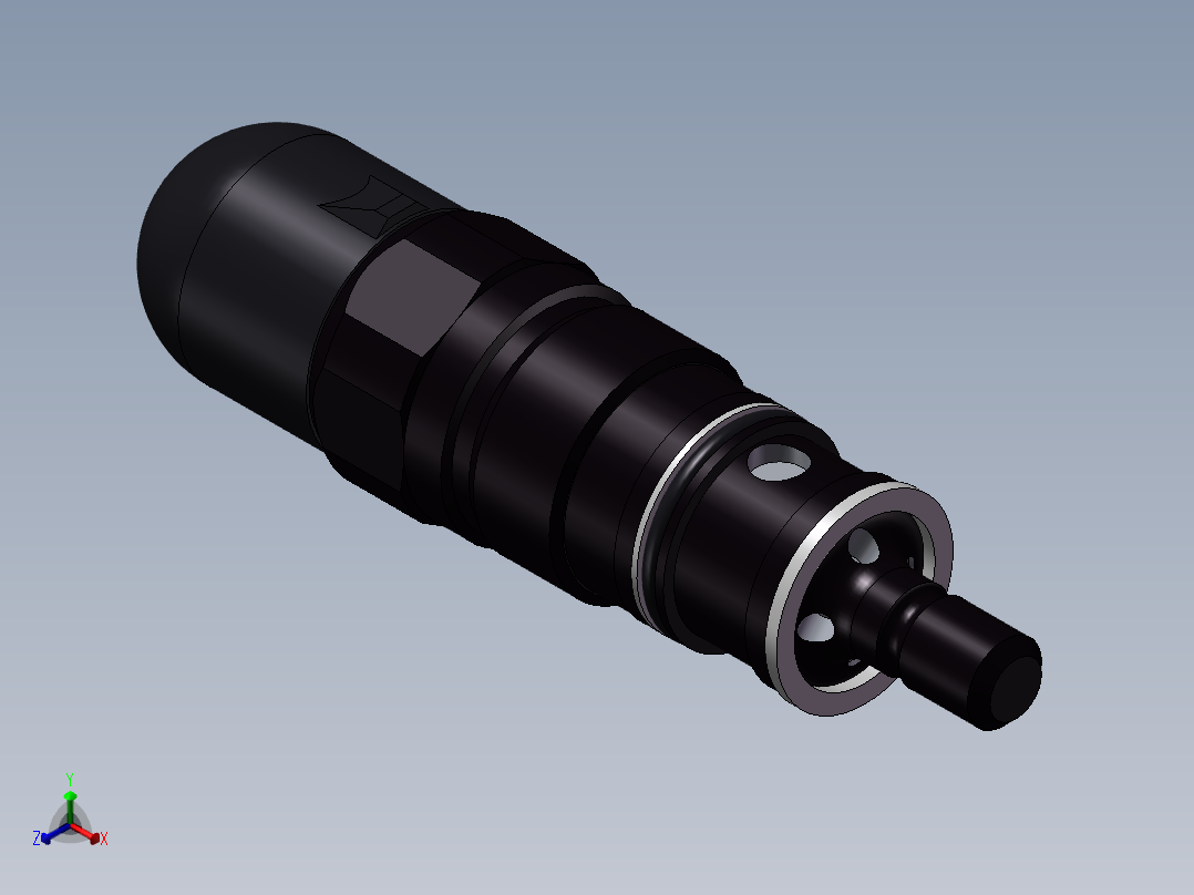 力士乐液压阀-DBDS_10_K1X_315溢流阀正等轴测图