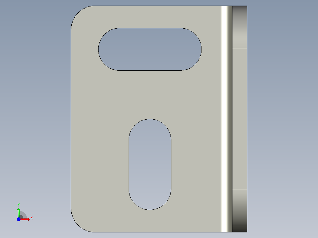基恩士CZ-41_bracket1_kc图纸模型前视图