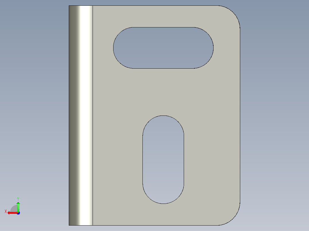 基恩士CZ-41_bracket1_kc图纸模型后视图
