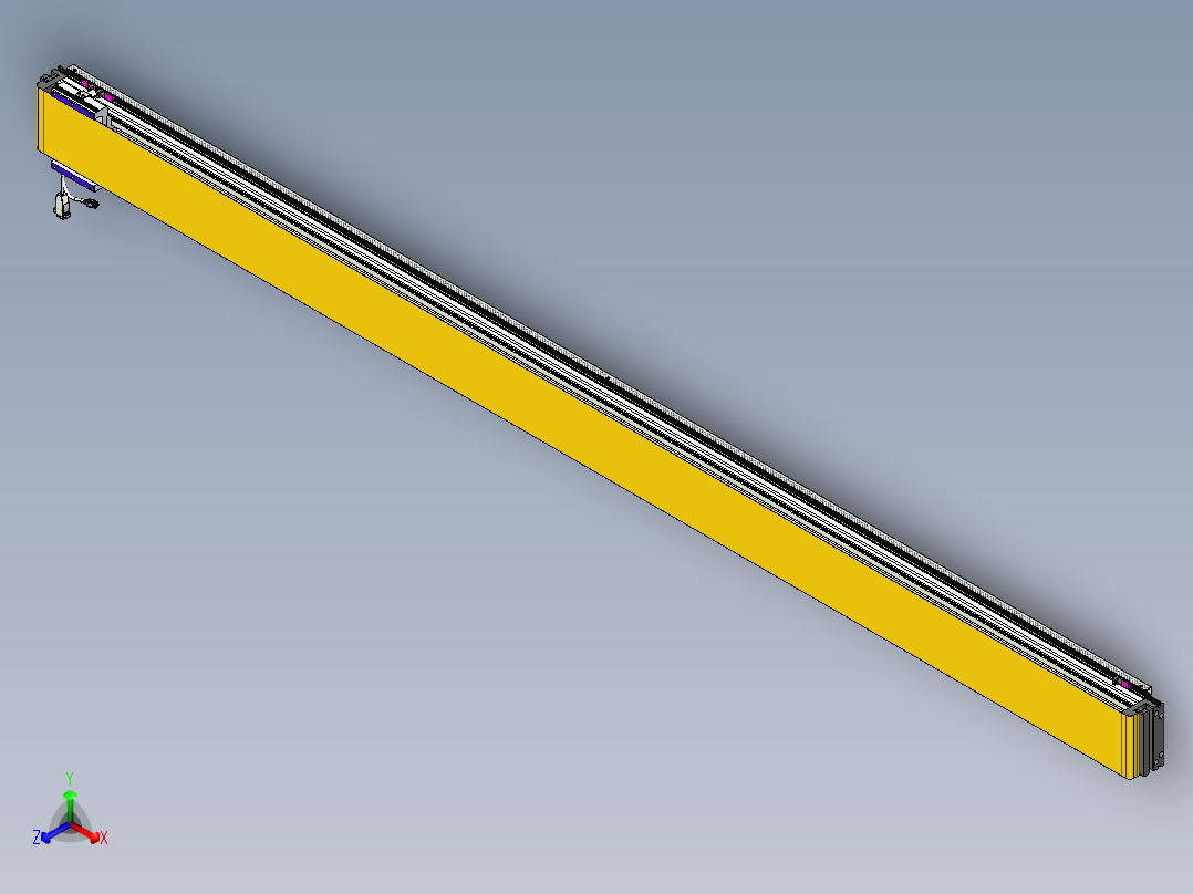 威洛博VL系列直线电机模组-VL14S1-S2600正等轴测图