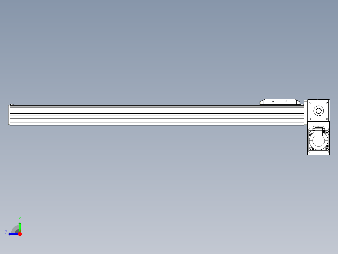 同步带全封闭直线模组TPA-HCB-85D-90-L700-RP-C-P20-N3右视图