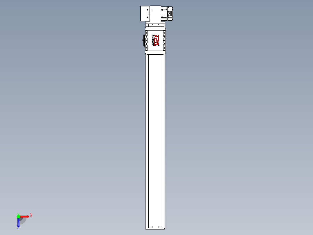 同步带全封闭直线模组TPA-HCB-85D-90-L700-RP-C-P20-N3俯视图
