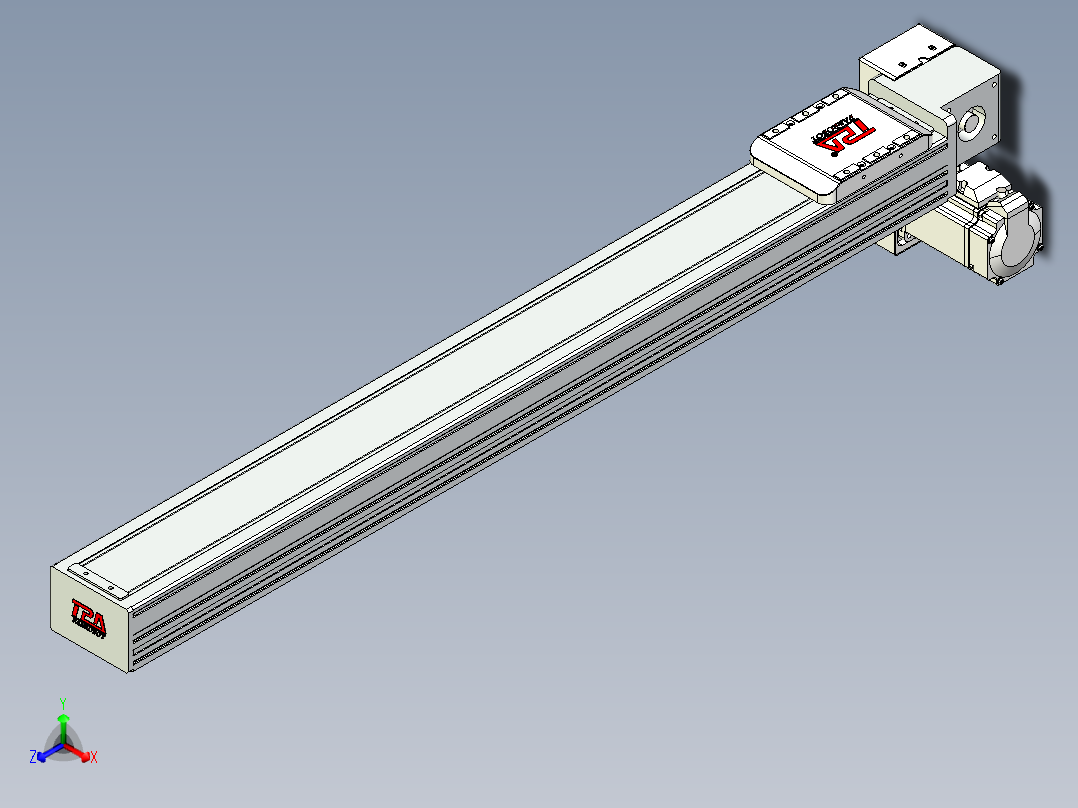 同步带全封闭直线模组TPA-HCB-85D-90-L700-RP-C-P20-N3正等轴测图