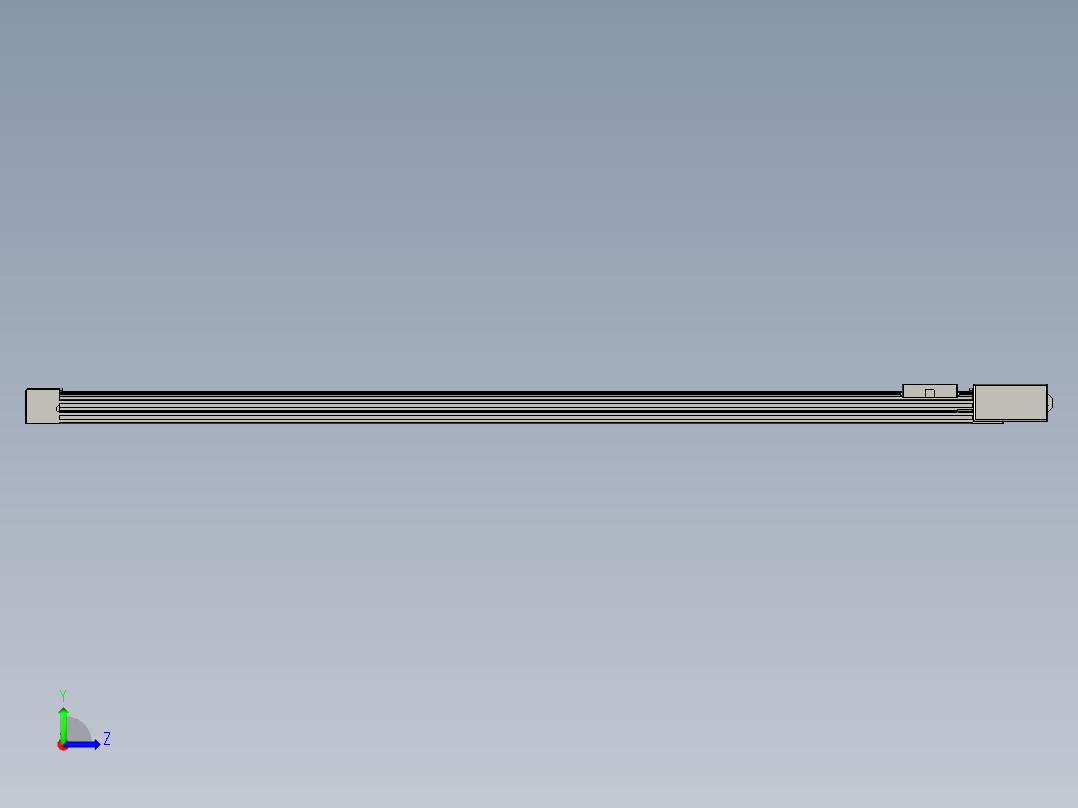威洛博直线电机模组EB4-L40-S1350-BR-57-MS3左视图