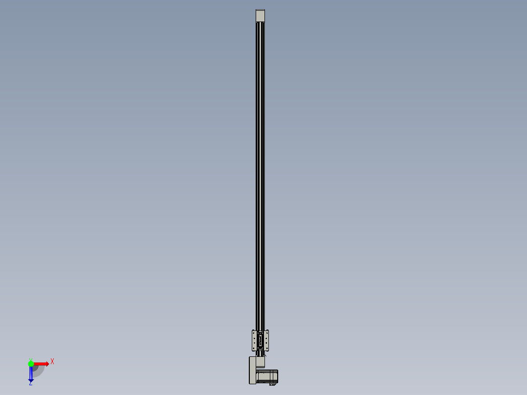 威洛博直线电机模组EB4-L40-S1350-BR-57-MS3俯视图