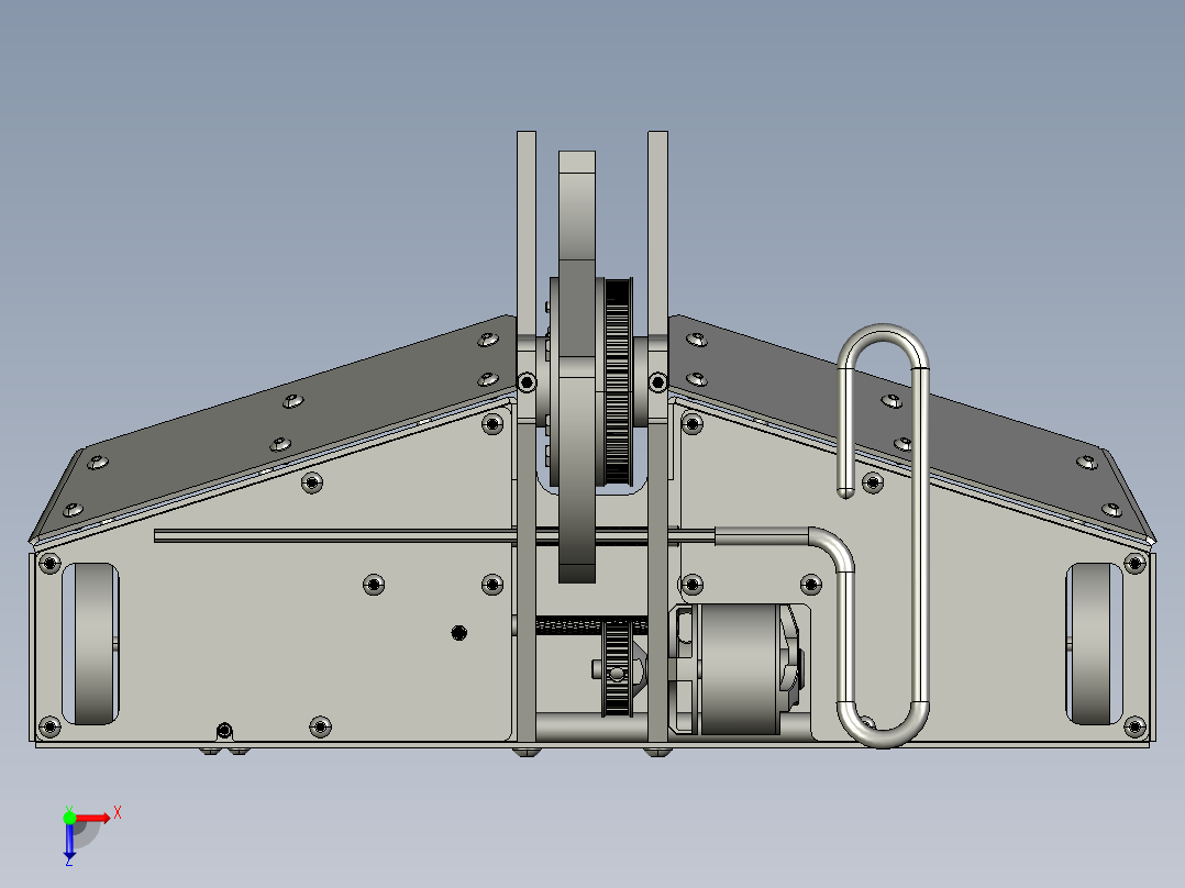 Battle Bot15公斤的旋转战斗机器人俯视图