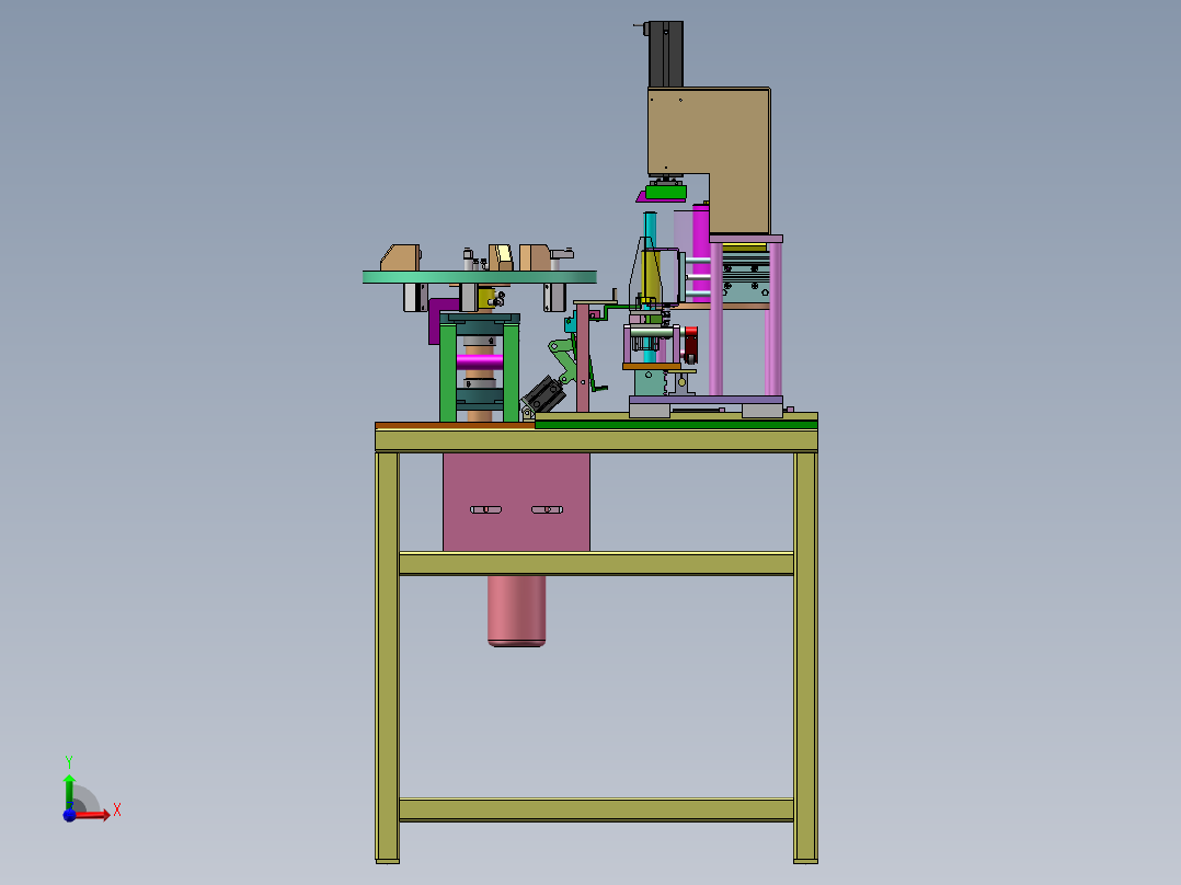 圆罩体塑膜覆膜机sw18可编辑前视图