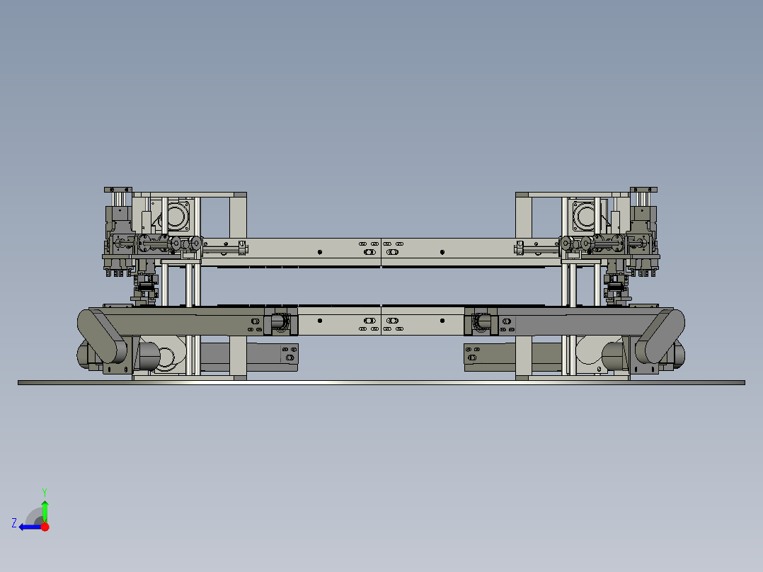 散热片涂胶机右视图