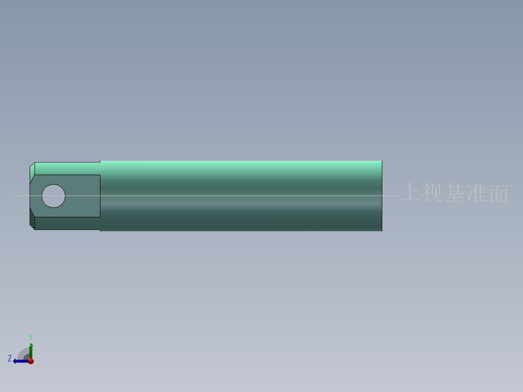 S7 长行程电磁铁滑杆右视图