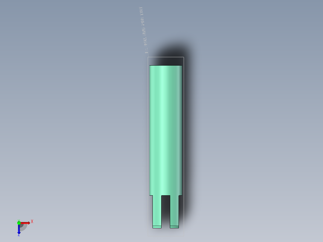 S7 长行程电磁铁滑杆俯视图