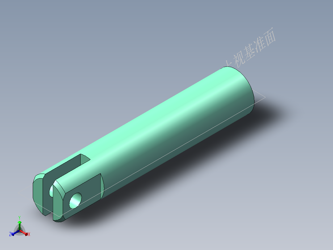 S7 长行程电磁铁滑杆正等轴测图