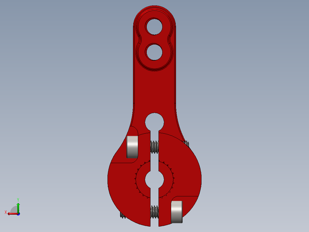 伺服机械臂后视图