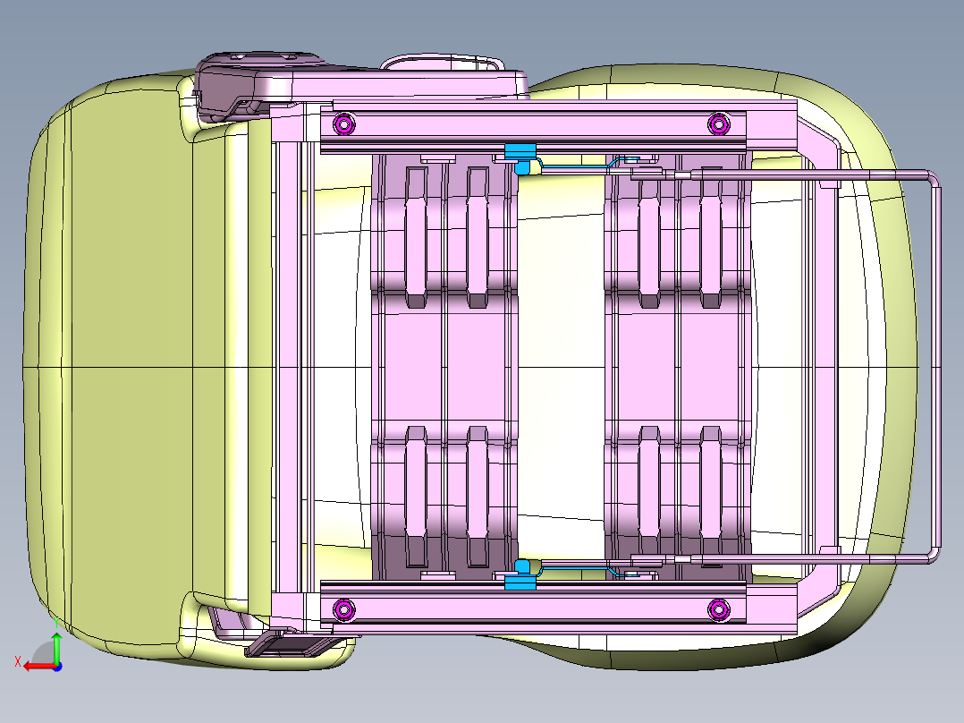 手动汽车座椅catia三维 201529==35后视图
