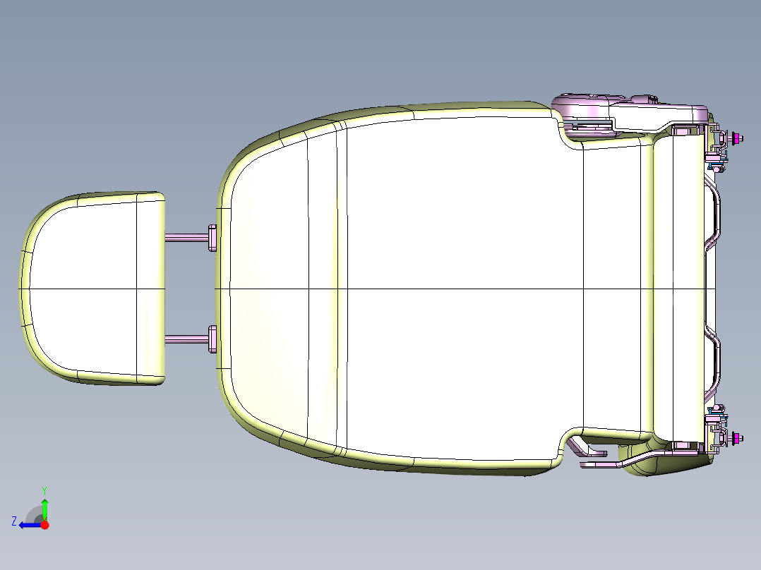 手动汽车座椅catia三维 201529==35右视图