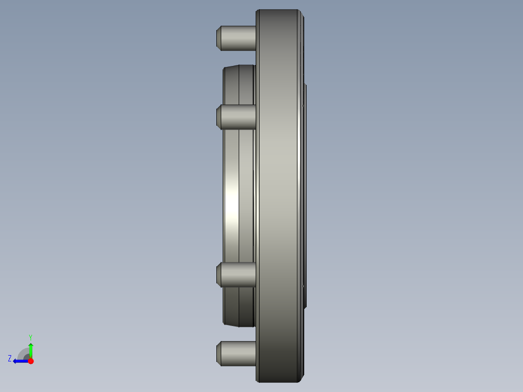 KOSMEKVSJ100-F多系列多零件图纸模型多系列多零件图纸模型右视图