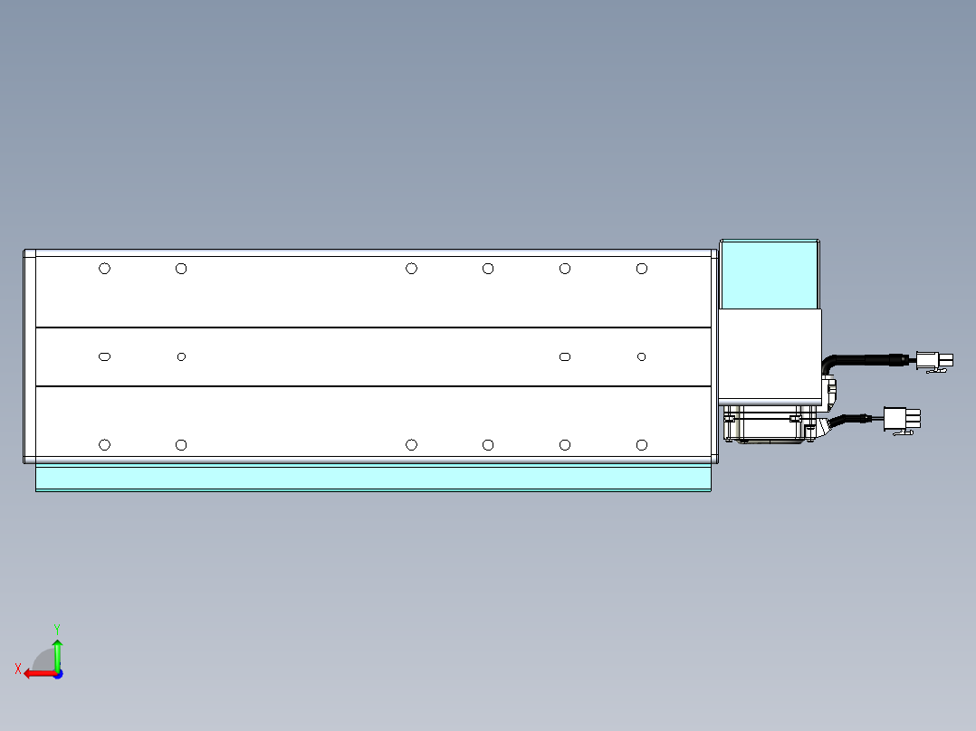 威洛博VBC同步带传动一无尘环境VBC14-L45-S150-BRU-ZP40-C3后视图