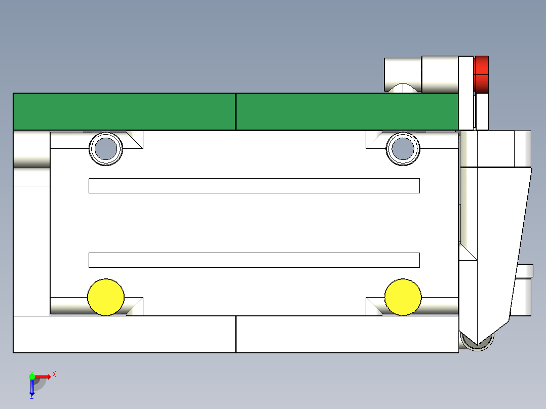 垃圾车立体拼装模型俯视图