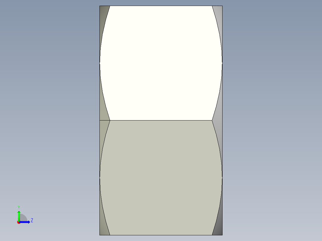 DIN 934 螺母-M60 Nut.STEP左视图
