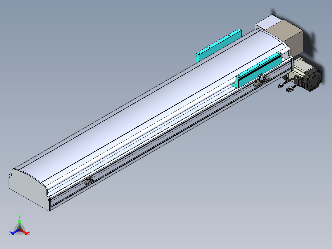同步带滑台-半封闭B22H-L100-C-S900-LD-P75-D3-N5